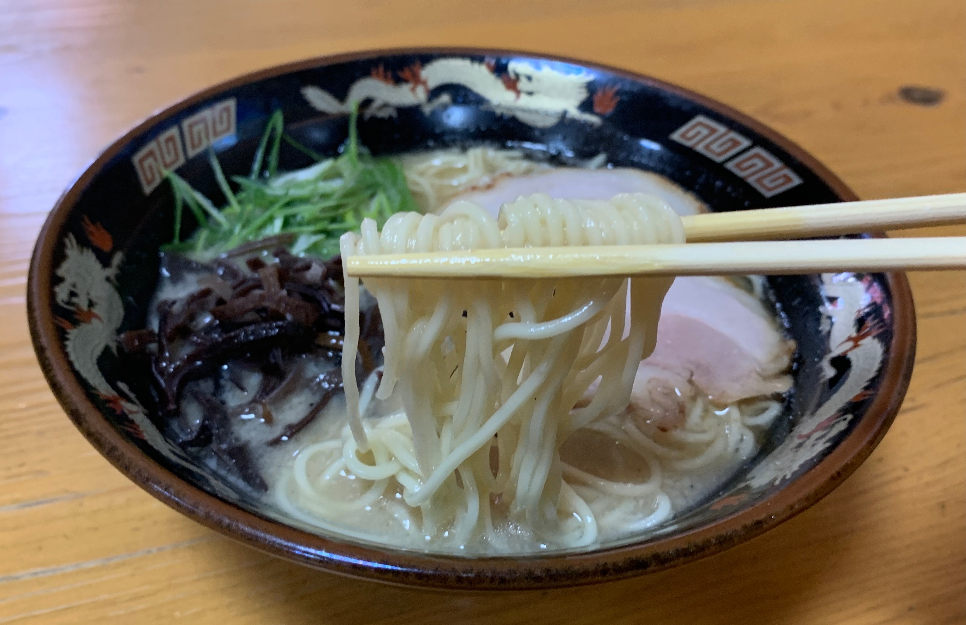 まっちゃんラーメン 麺上げ